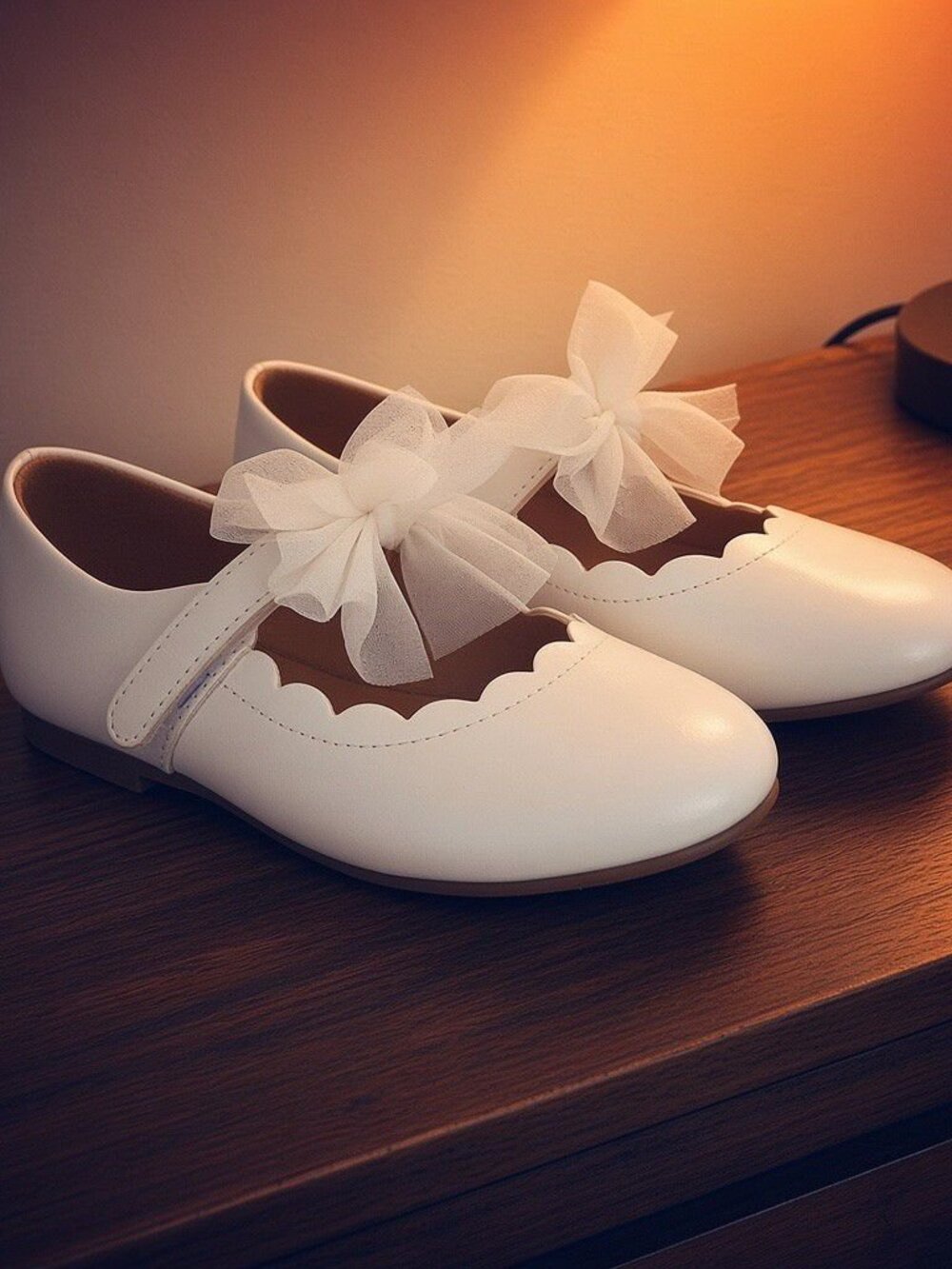 Baby and Toddler Girl Tulle Bow Ballet Flats